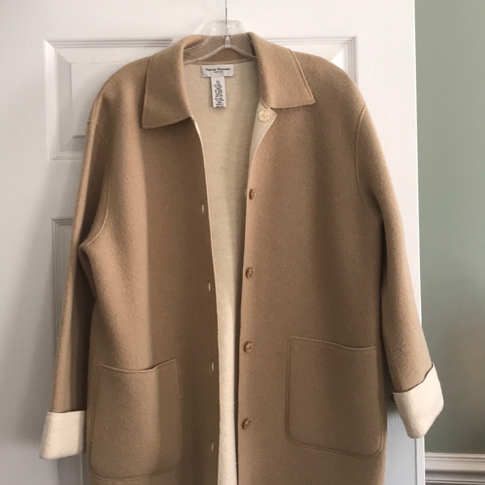 Reversible wool coat.
